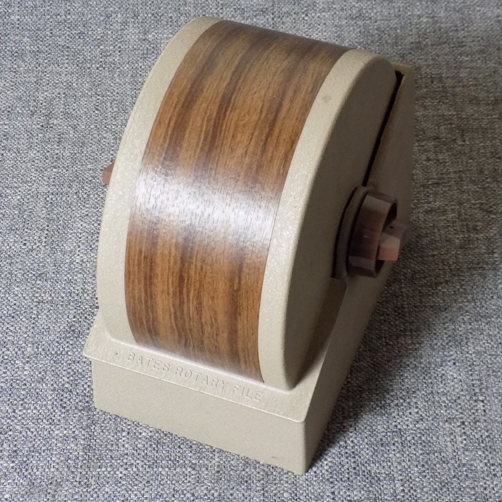 Bates Standard Rotary File Brown Metal SR23-500 SC VTG Office Supplies